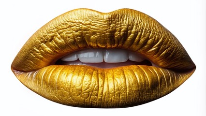 Golden Lips, Gold Lipstick,  Closeup Lip Makeup,  Luxury Lip Gloss,  Beauty Lip,  Perfect Lips,  Golden Lip Art,  Glamour Lips,  Makeup Clipart,  Isolated Lips PNG