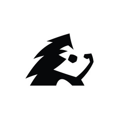 Hedgehog Geometric Modern Creative Design Logo