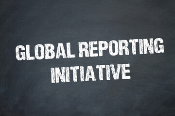 Obraz premium Global Reporting Initiative 