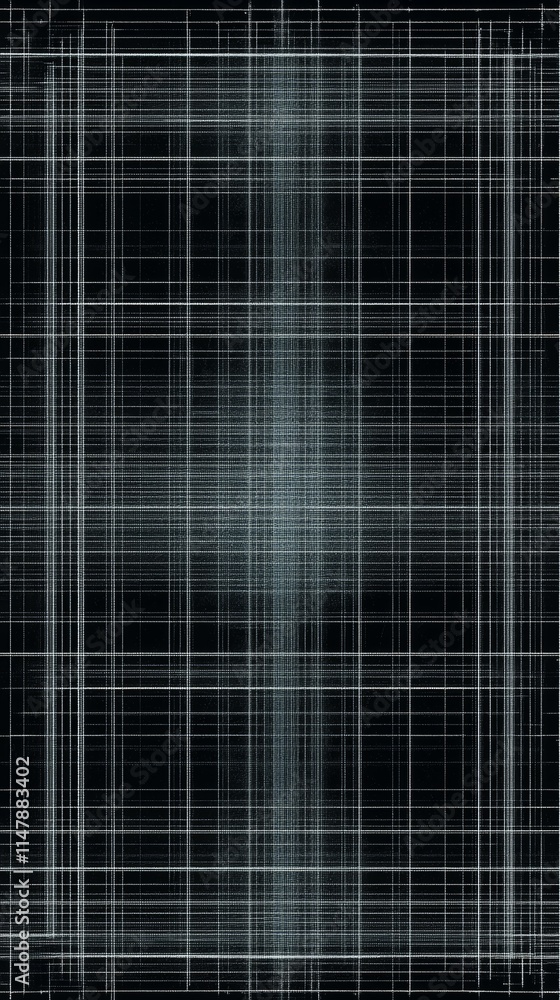 Aufkleber a striking abstract pattern featuring intersecting lines in black and white, perfect for modern desi