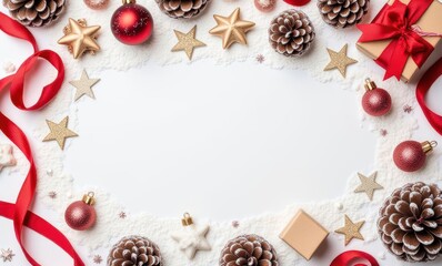 Festive holiday decorations in a vibrant layout