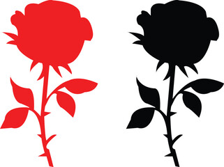 Red and black vector design in illustrator