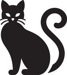 Black cat silhouette.