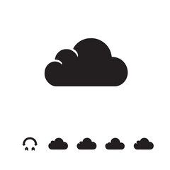 Black cloud icon.