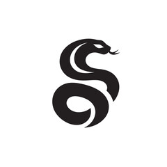Black cobra silhouette logo.
