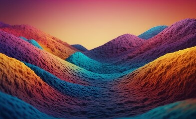 colourfull background with mountain