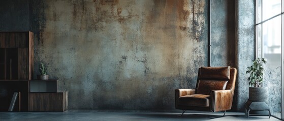 Urban loft wall modern aesthetic appeal