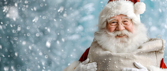 Merry Christmas and Happy New Year concept holiday vacation winter greeting card with text