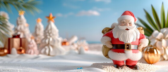 Merry Christmas and Happy New Year concept holiday vacation winter greeting card with text