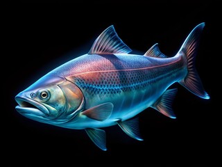 Deep Sea Salmon X-Ray, Candid Studio Shot