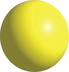 yellow ball isolated