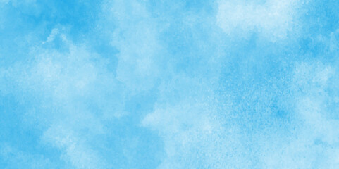 blue sky with clouds. Light sky blue shades watercolor background.Grunge blue background with space for text,watercolor abstract painting of blue grunge texture.	