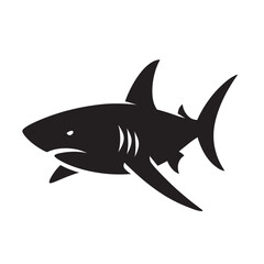 Black shark silhouette design.