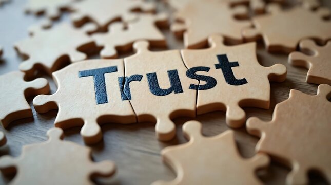 trust written on puzzle 