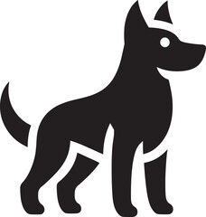 Black silhouette of a dog. (1)