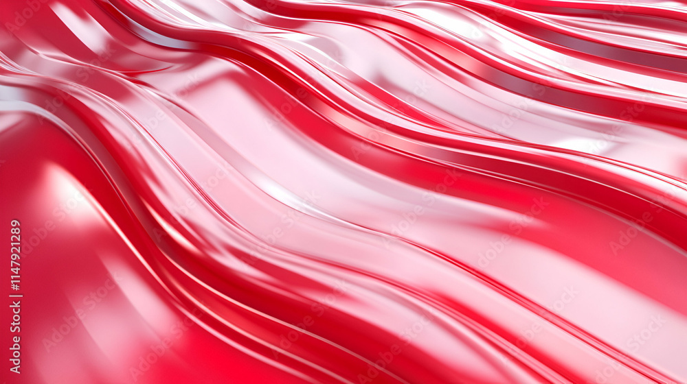 Poster abstract red wave background, fluid, shiny, curving lines create a dynamic and elegant design for vi