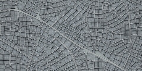 Obraz premium A Highly Detailed and Realistic Street Map of a Town Featuring Complex Pathways and Grids Captured in Gigapixel Quality