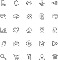 Universal Line Icons Web, App, and Mobile UI Elements
