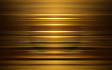 Obraz premium A horizontal abstract pattern of golden hues with blurred horizontal lines creating a sense of depth and dimension.