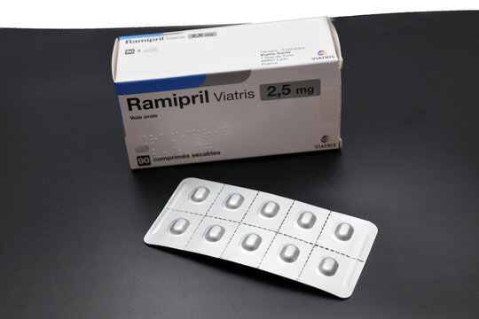 Boite de comprim&eacute;s de Ramipril laboratoire Viatris
