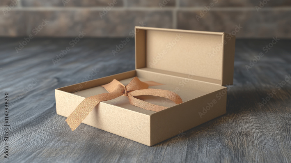 Poster white empty open slide box with ribbon puller. realistic vector illustration set of drawer shape car