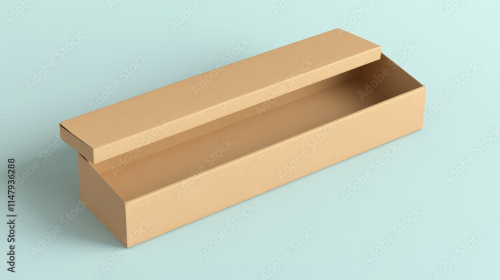 Poster white empty open slide box with ribbon puller. realistic vector illustration set of drawer shape car