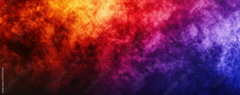 Poster a glowing banner header with an abstract design, featuring a dark, grainy color gradient that transi