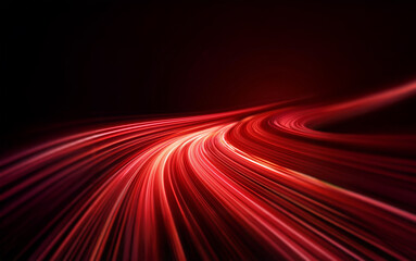 Fototapeta premium Abstract background with streaks of red light, creating a sense of speed and motion.