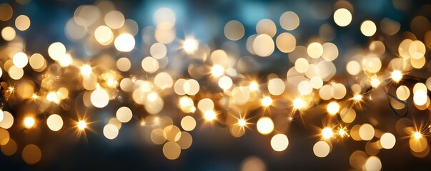 A grainy, blurred background of sparkling gold and silver lights on a black canvas a soft glow effect, giving them a bokeh-like appearance
