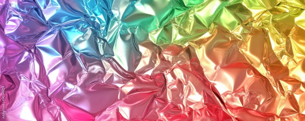 Aufkleber a hologram texture with a gradient abstract background. a holographic rainbow foil pattern. a light 
