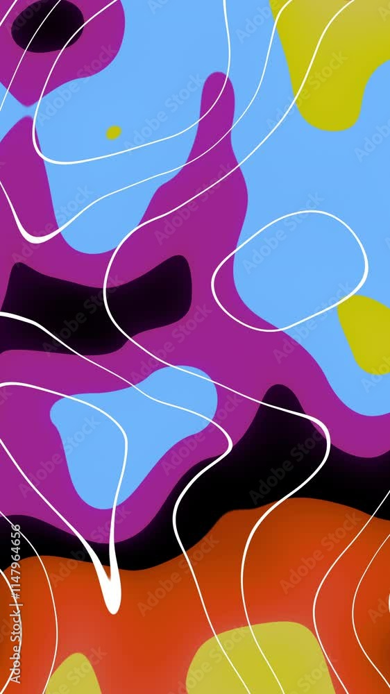 Poster an abstract and colorful wave pattern design that can be utilized for a variety of creative vertical