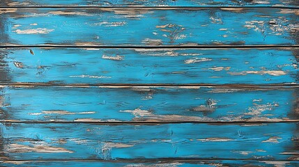 Obraz premium Rustic Weathered Blue Wooden Planks Background Texture