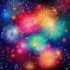 Fototapeta premium fireworks in the sky