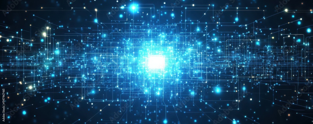 Poster conceptual circuit board design for data transmission and digital processing in the future