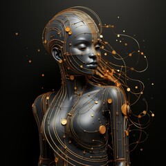 Modern Venus in an Eclectic Minimalistic Style with Soft Lines and Texture