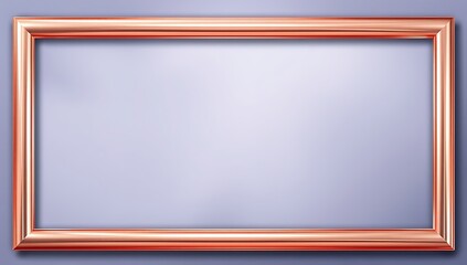 Obraz premium Rose Gold Frame On Lavender Background