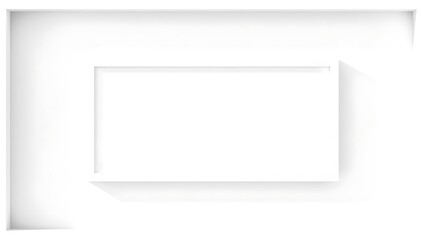 Obraz premium Abstract White Frame Design with Shadows