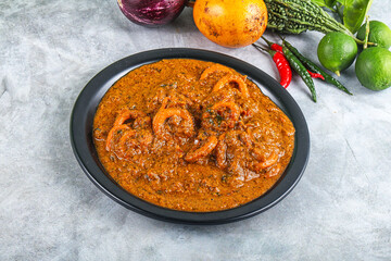 Indian cuisine - Masala with calamari