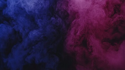 Obraz premium Abstract Blue and Purple Smoke Swirling Chaos