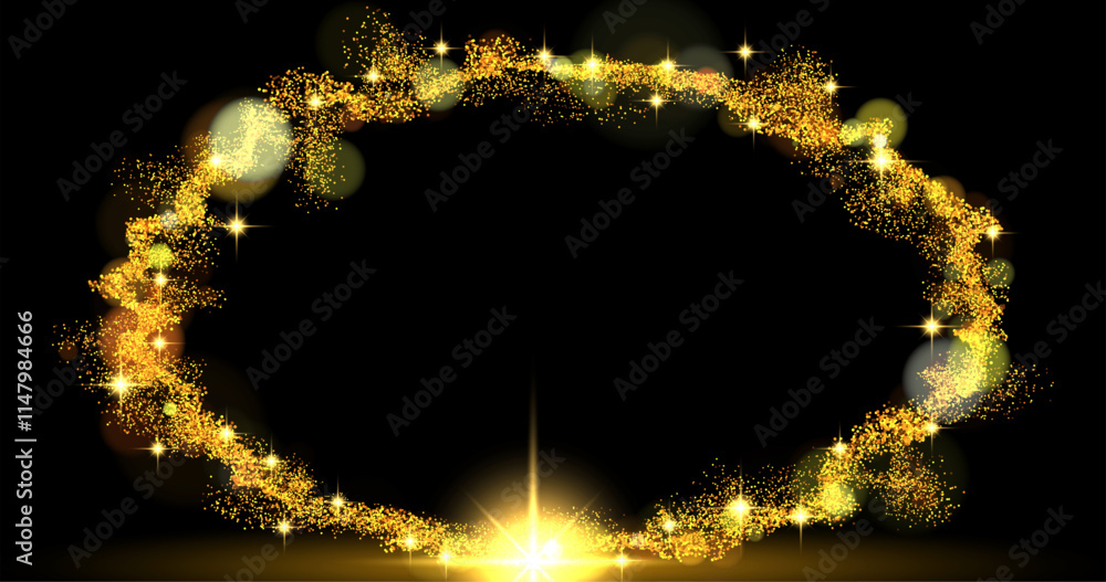Poster abstract background. luminous swirling. elegant glowing circle. big data cloud. light ring. sparking