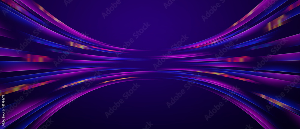 Poster light speed data vector abstract technology background
