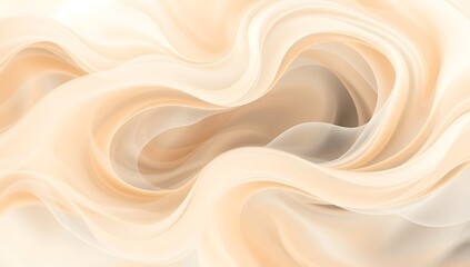 Obraz premium Abstract Beige Waves Flowing Smoothly