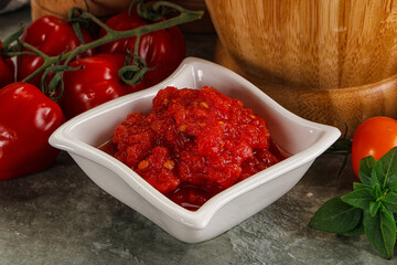 Fresh tomato puree pasta sauce