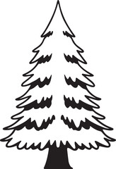christmas tree vector illustration