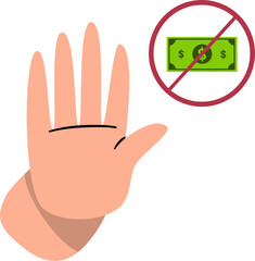 International Anti-Corruption Day illustration. Stop corruption. Corruption concept.