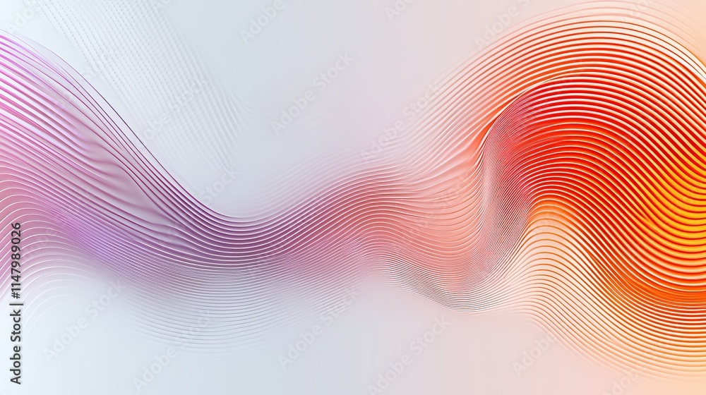 Poster Abstract Colorful Wave Pattern Design Background