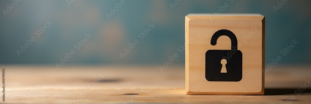 Poster oden cube represents data security through safe document management with digital file access and sha