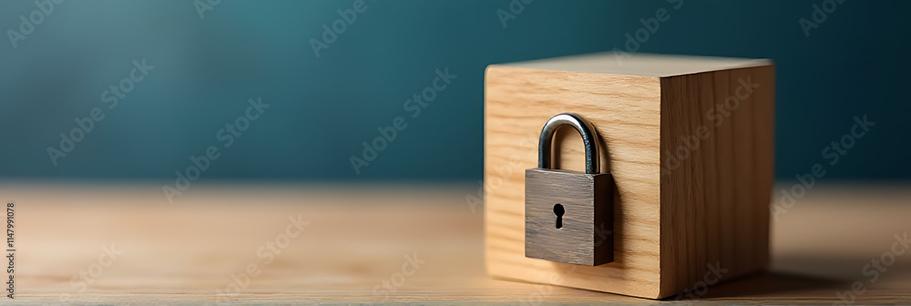 Aufkleber oden cube represents data security through safe document management with digital file access and sha