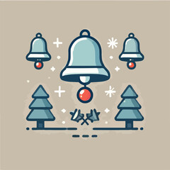 beautiful and cute vector christmas bells