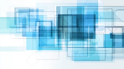 Obraz premium Abstract Geometric Blue Square Pattern Design Background